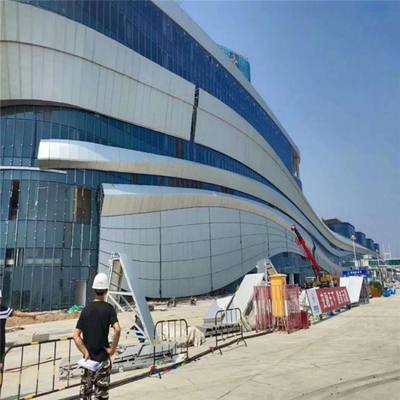 玻璃幕墙隐框明框半隐框单元式点式冲孔镂空氟碳造型铝板幕墙工程